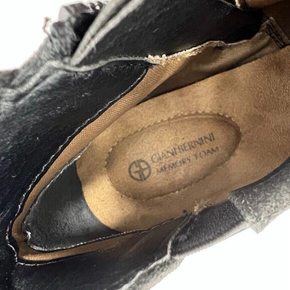 Giani Bernini Falica Black Almond Toe Ankle Booties Women's Size 7.5 - Picture 5 of 7